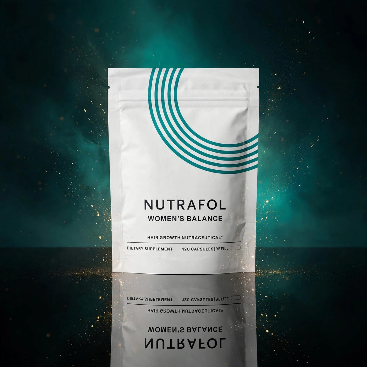 Nutrafol Women's Balance Hair Growth Refill Pouch - 120 Capsules - 1 Month Refill - For Thicker Hair