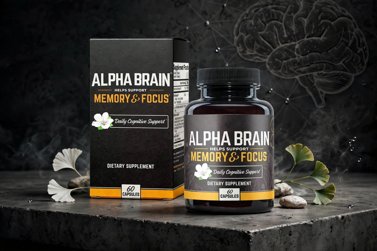 Onnit Alpha Brain - Memory & Focus Support - 60 Capsules - Daily Cognitive Support - Nootropic Supplement