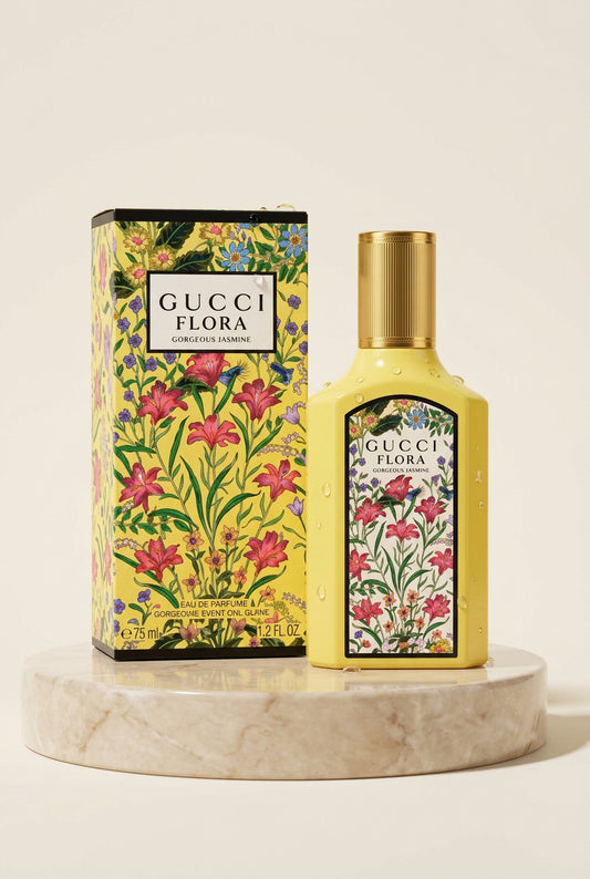 Gucci Flora Gorgeous Jasmine Eau De Parfum For Women - 100ml | Fresh Feminine Jasmine & Sandalwood
