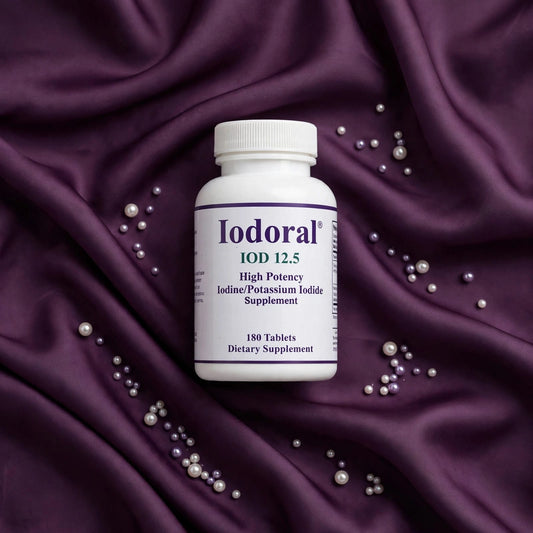Iodoral IOD 12.5 - High Potency Iodine Potassium Iodide Supplement - 180 Tablets - Support Thyroid Health