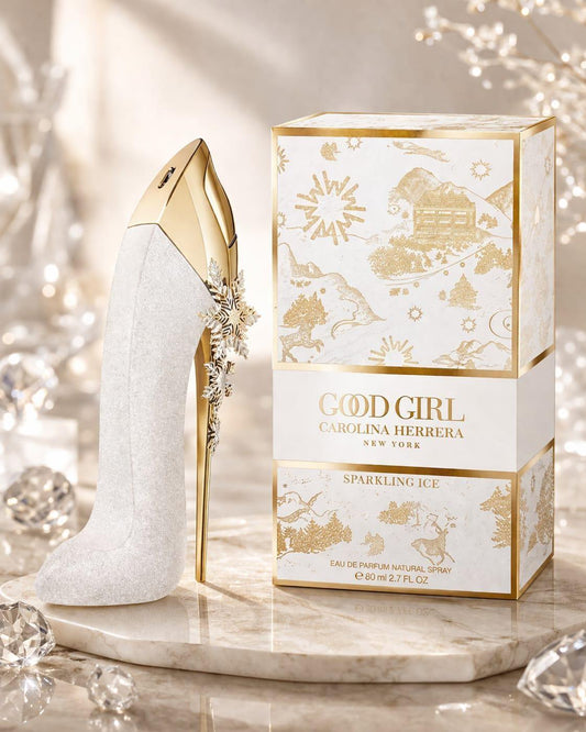 Carolina Herrera Good Girl Sparkling Ice Eau De Parfum For Women - 80ml | Limited Edition White Glitter Heel