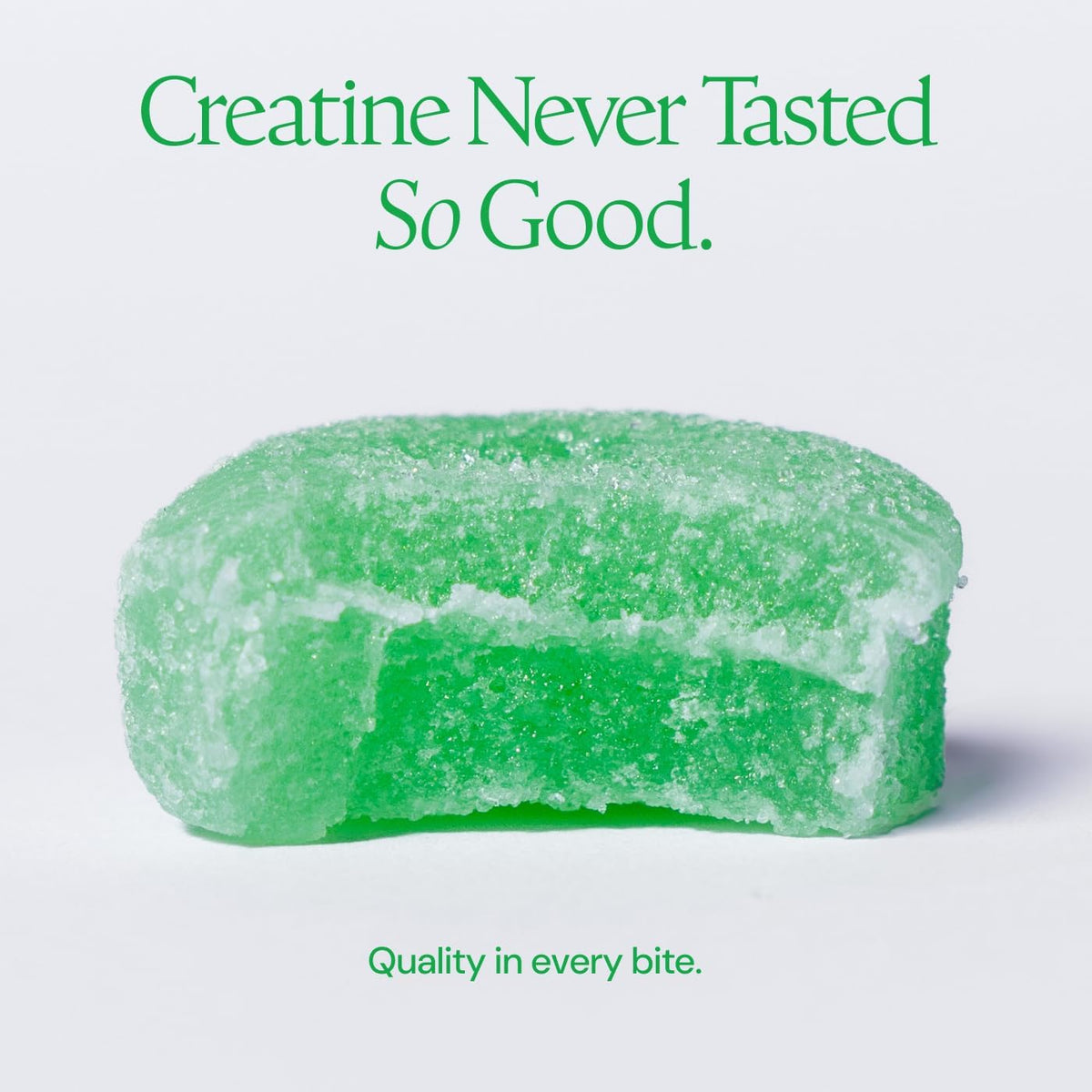Create Creatine Monohydrate Gummies - Sour Green Apple - 90 Gummies | Non-GMO, Gluten-Free, Muscle Strength & Energy Support