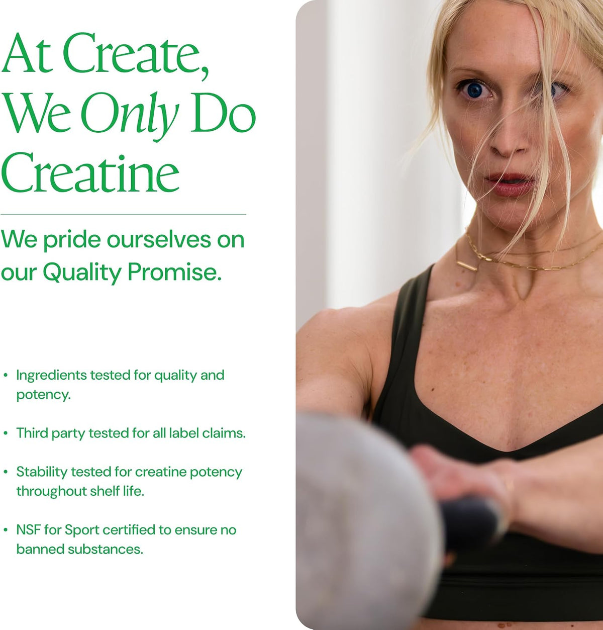 Create Creatine Monohydrate Gummies - Sour Green Apple - 90 Gummies | Non-GMO, Gluten-Free, Muscle Strength & Energy Support