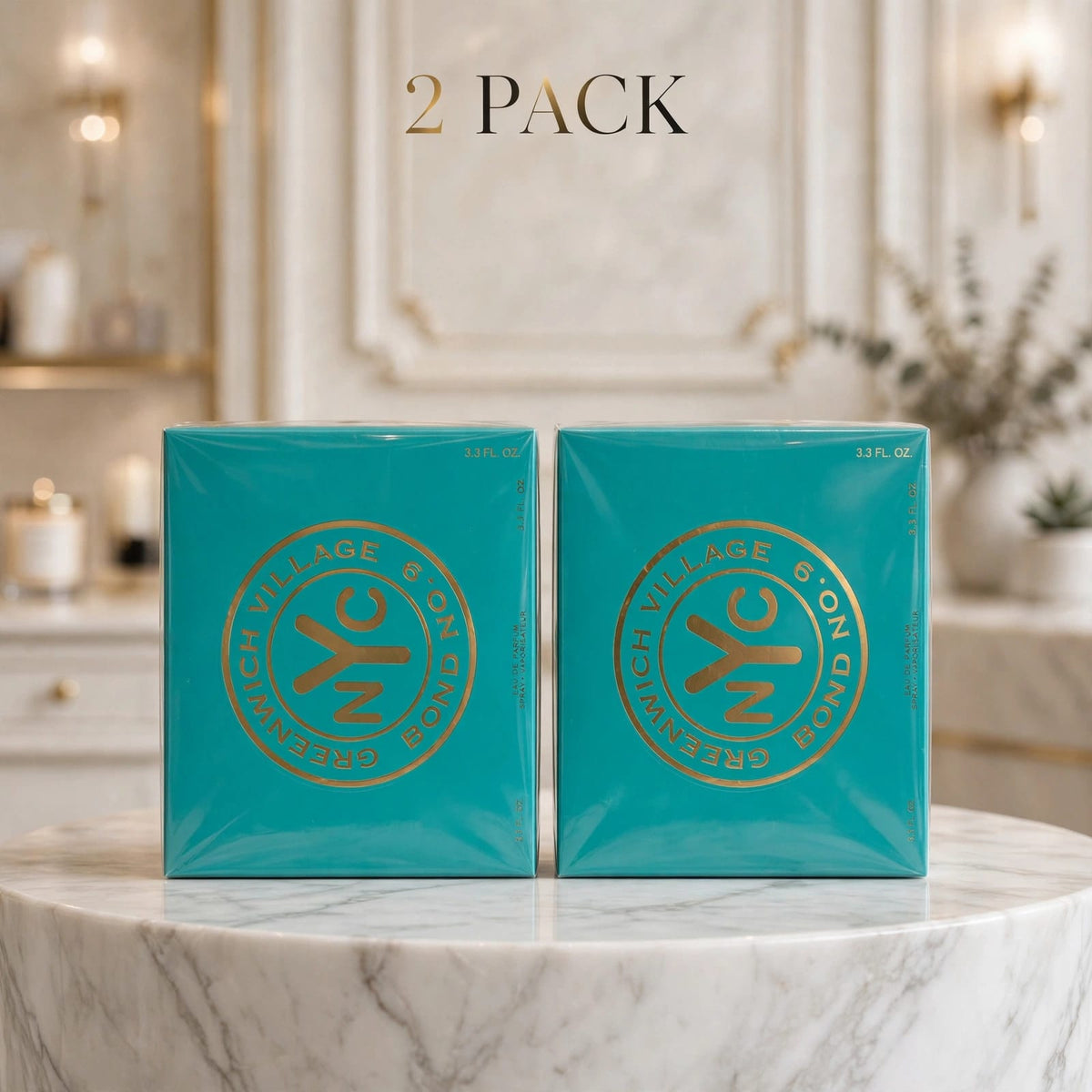 Bond No.9 Greenwich Village Eau de Parfum - 100ml 3.3 FL.OZ - Unisex Niche Luxury Perfume - 2 PACK