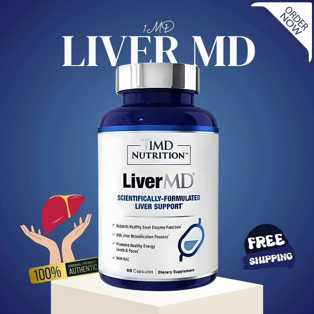 1MD Nutrition LiverMD - Liver Support Supplement | Siliphos Milk Thistle Extract