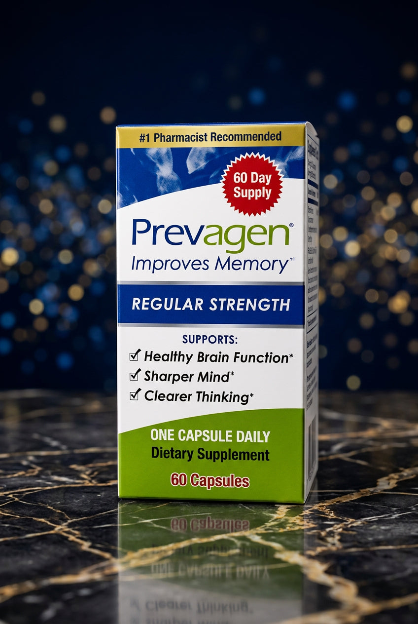 Prevagen Improves Memory - Regular Strength - 60 Day Supply - 60 Capsules - Supports Healthy Brain Function, Sharper Mind & Clearer Thinking