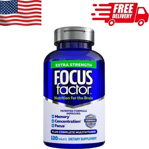 Focus Factor Extra Strength Brain Supplement 120 Count Multivitamin Focus Su....